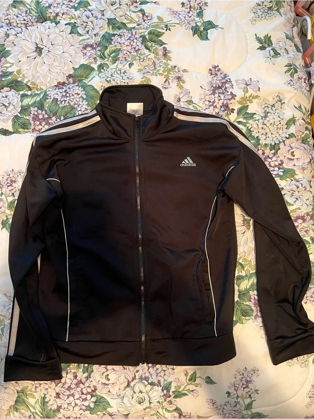 adidas girls Essentials Warm-Up 3-Stripes Track Jacket Size 16
